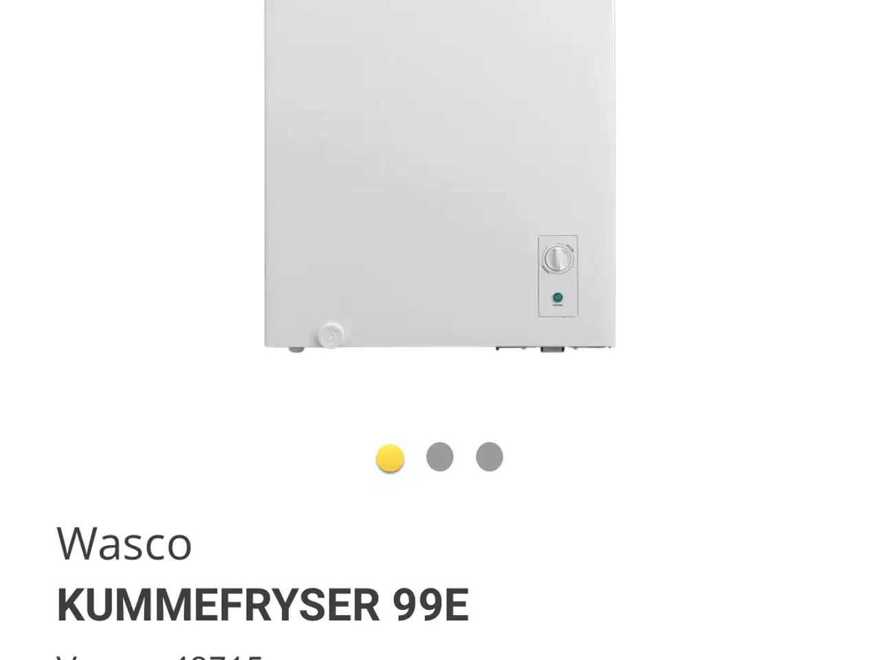 Billede 1 - Kummefryser, mindre - kun 1/2 år gammel