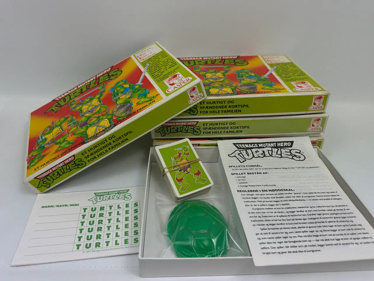 Billede 4 - Turtles 'kortspil', retro (1991)