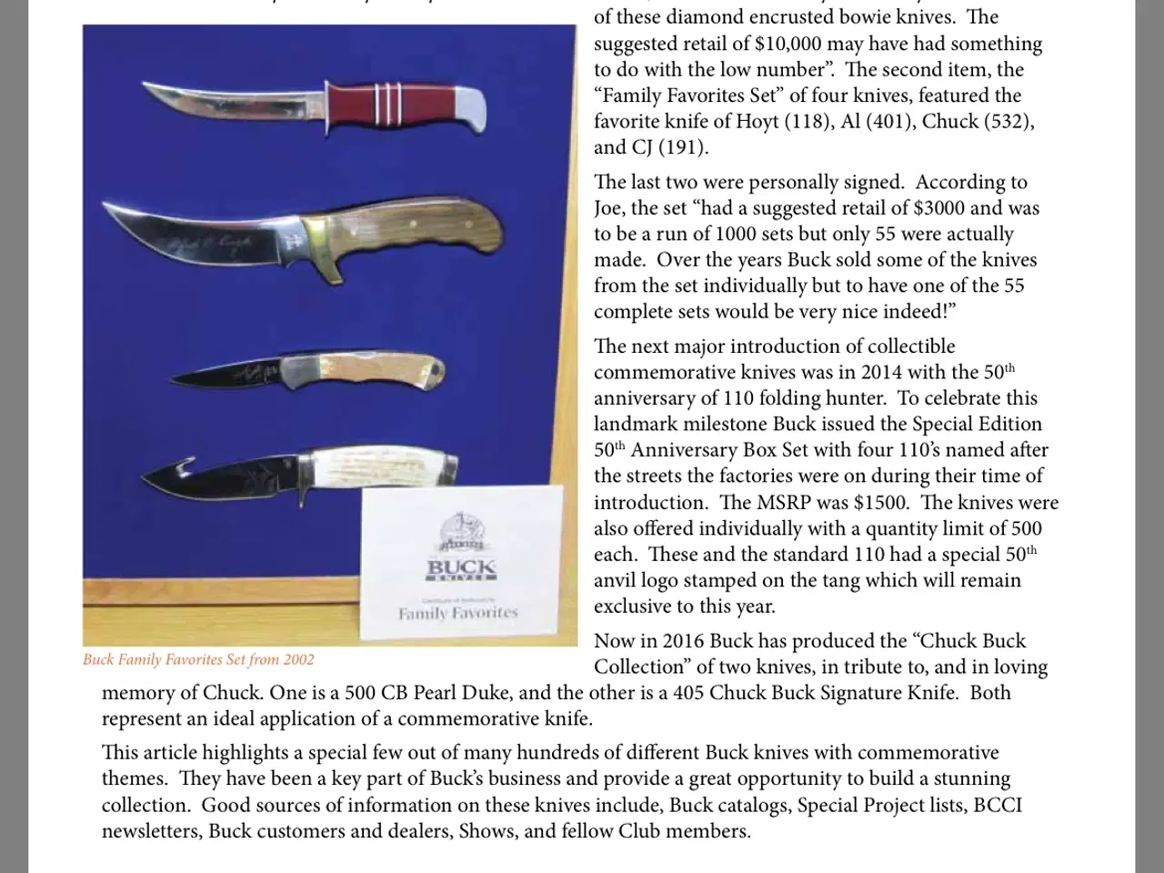 Billede 4 - Buck 100 års jubilæum knive