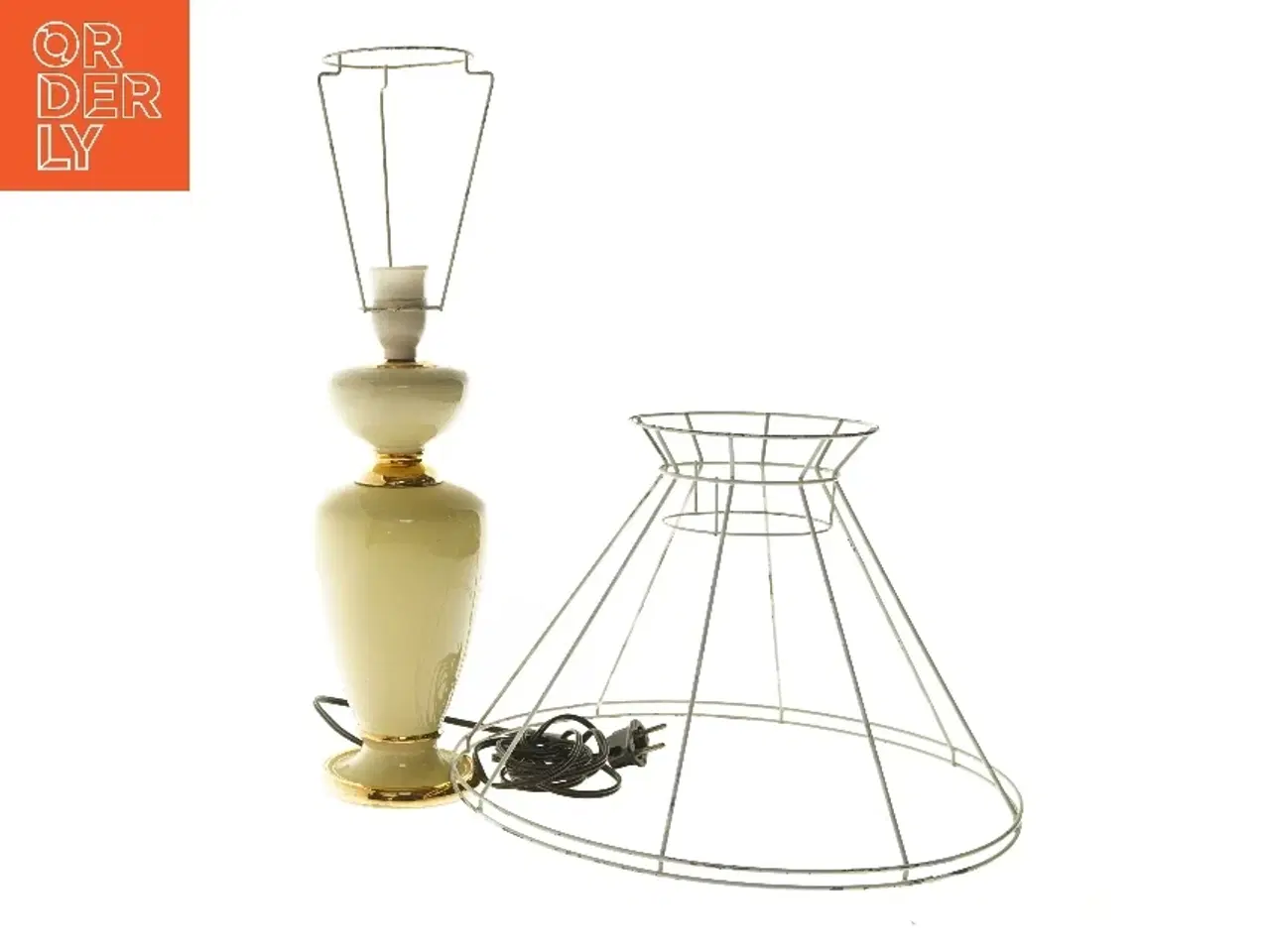 Billede 1 - Bordlampe kreaprojekt (str. 47,5 & Ø 35 cm)