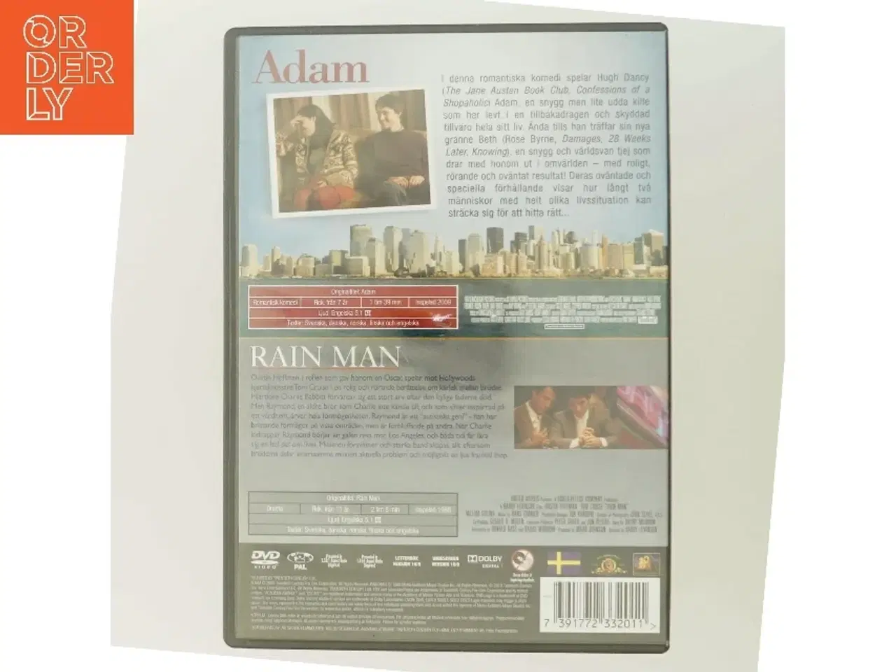 Billede 3 - DVD med filmene 'Adam' og 'Rain Man'