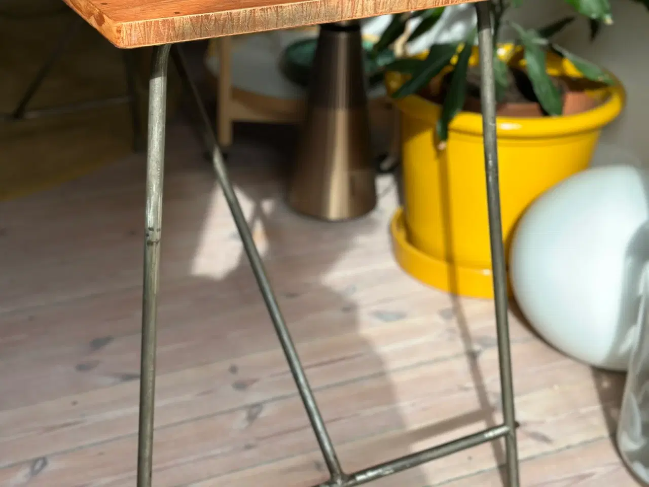 Billede 2 - Gammelt tapetserbord / foldebord – rustikt vintage