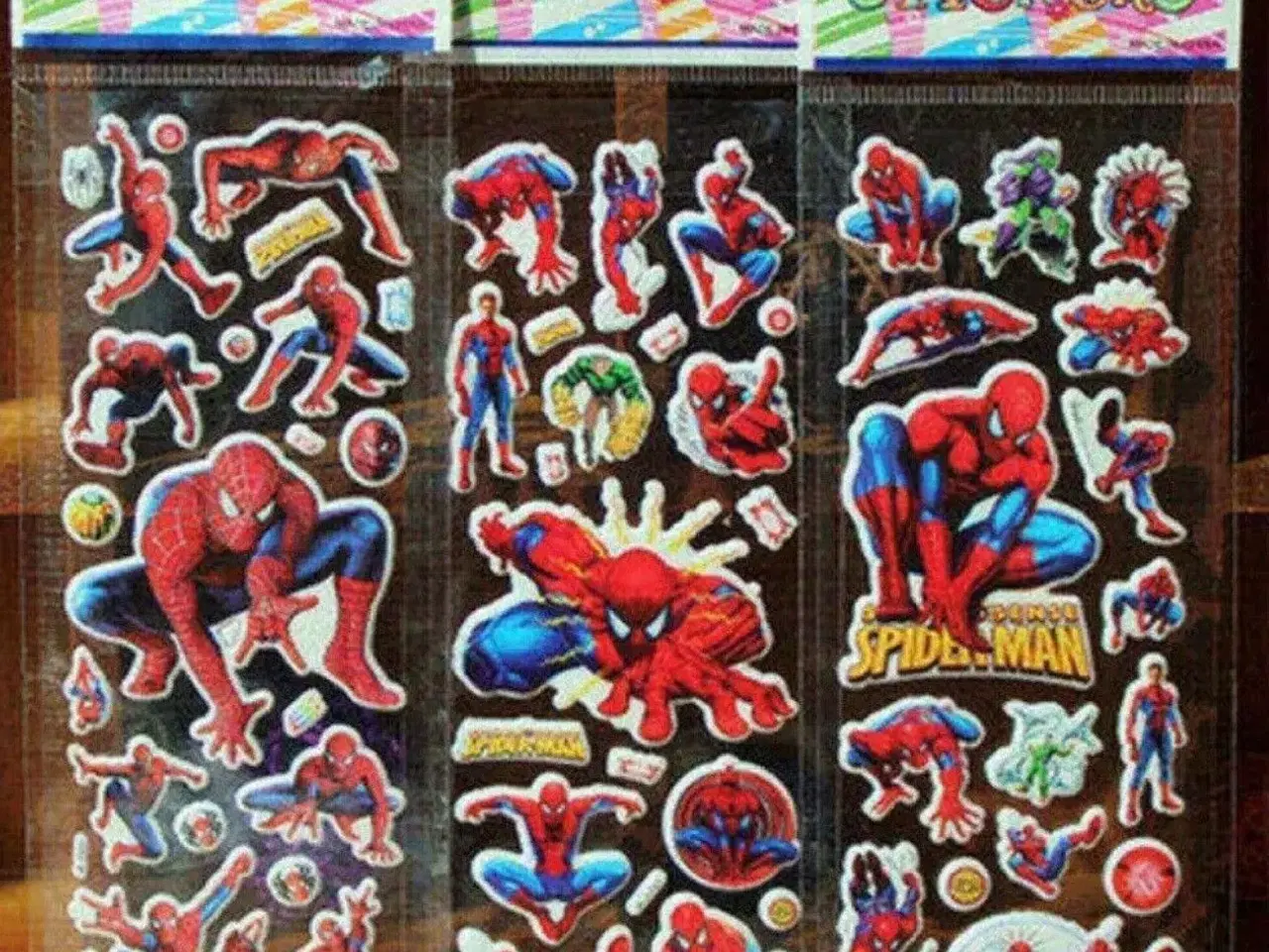 Billede 9 - 5 ark Spiderman klistermærker Cars Minions Angry B