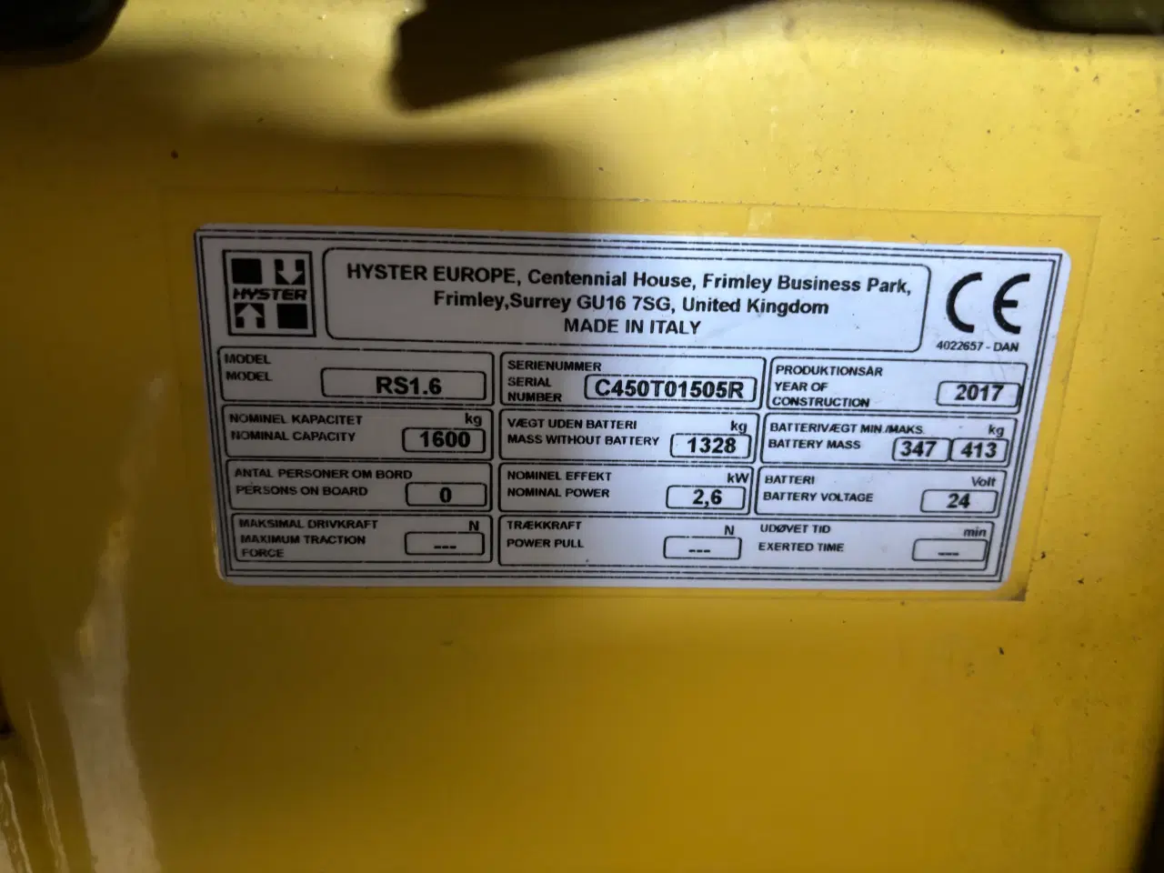 Billede 5 - Hyster RS 1,6 stabler