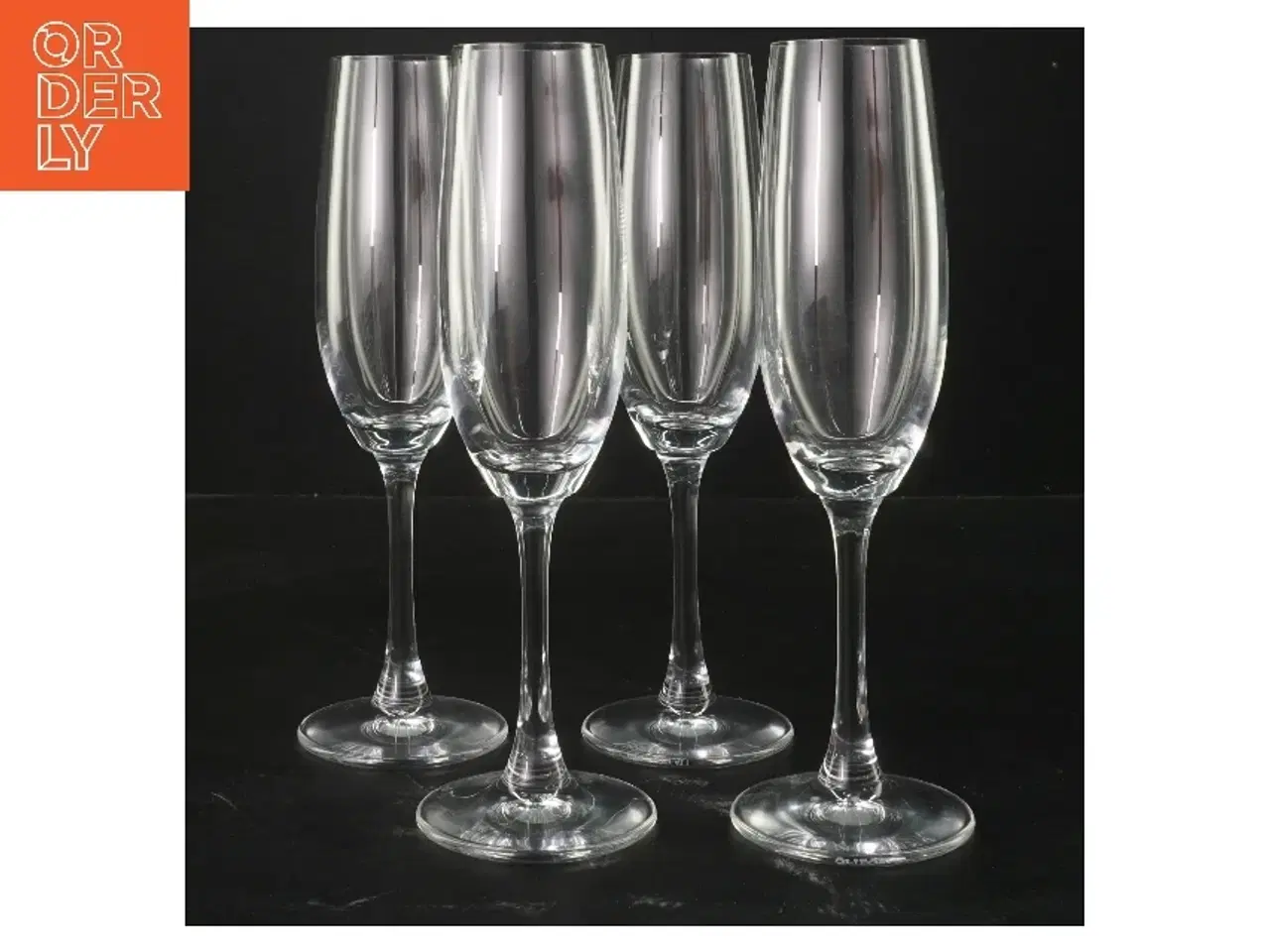 Billede 2 - Champagneglas sæt, 4 stk fra Spiegelau (str. 4 stk Ø 4,5 cm længde 22 cm)