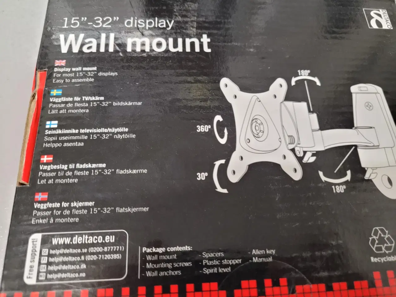 Billede 4 - DELTACO ARM-511 15" - 32" display Wall mount