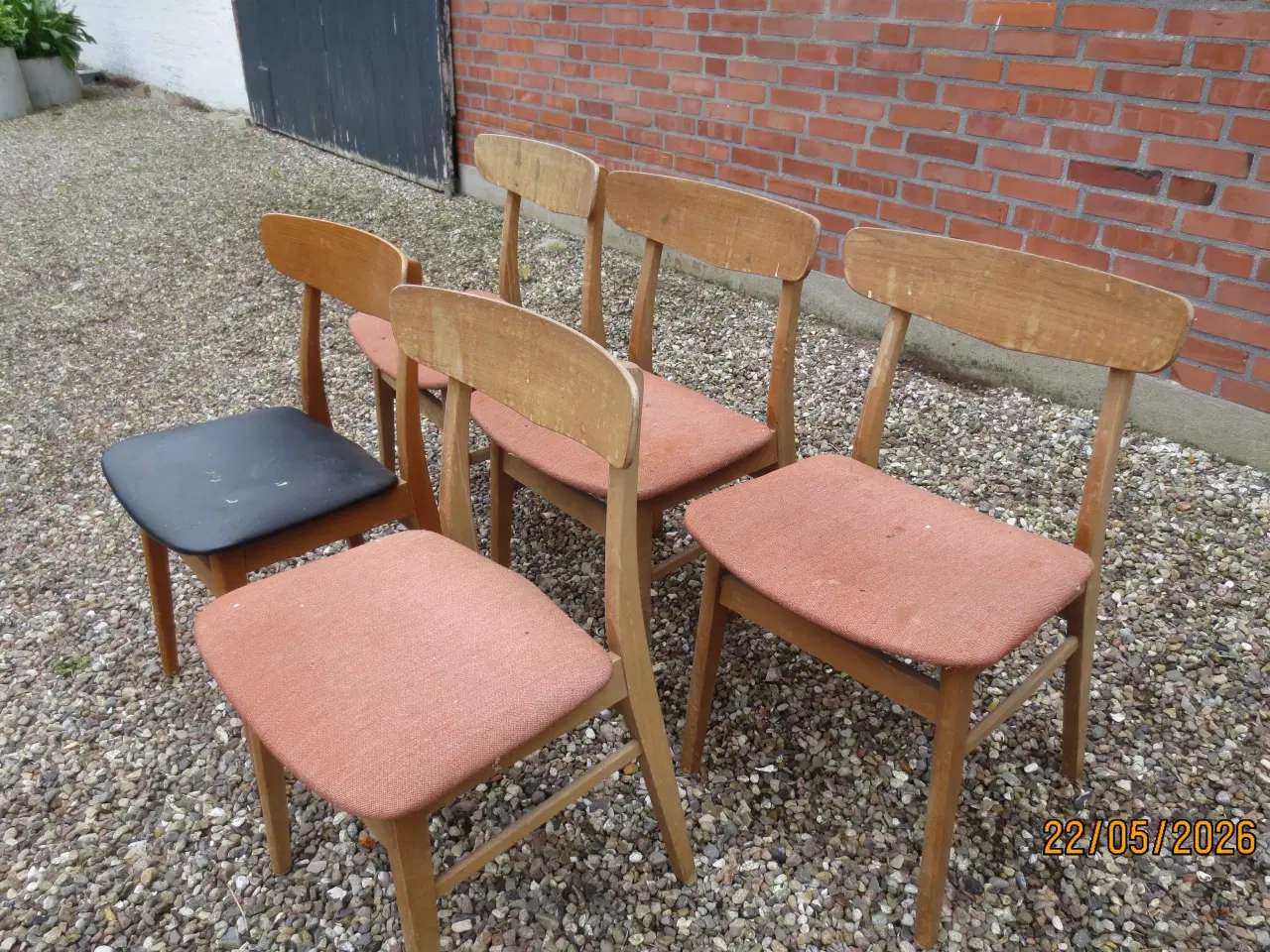 Billede 1 - 5 stk Teak Spisestole Findahl