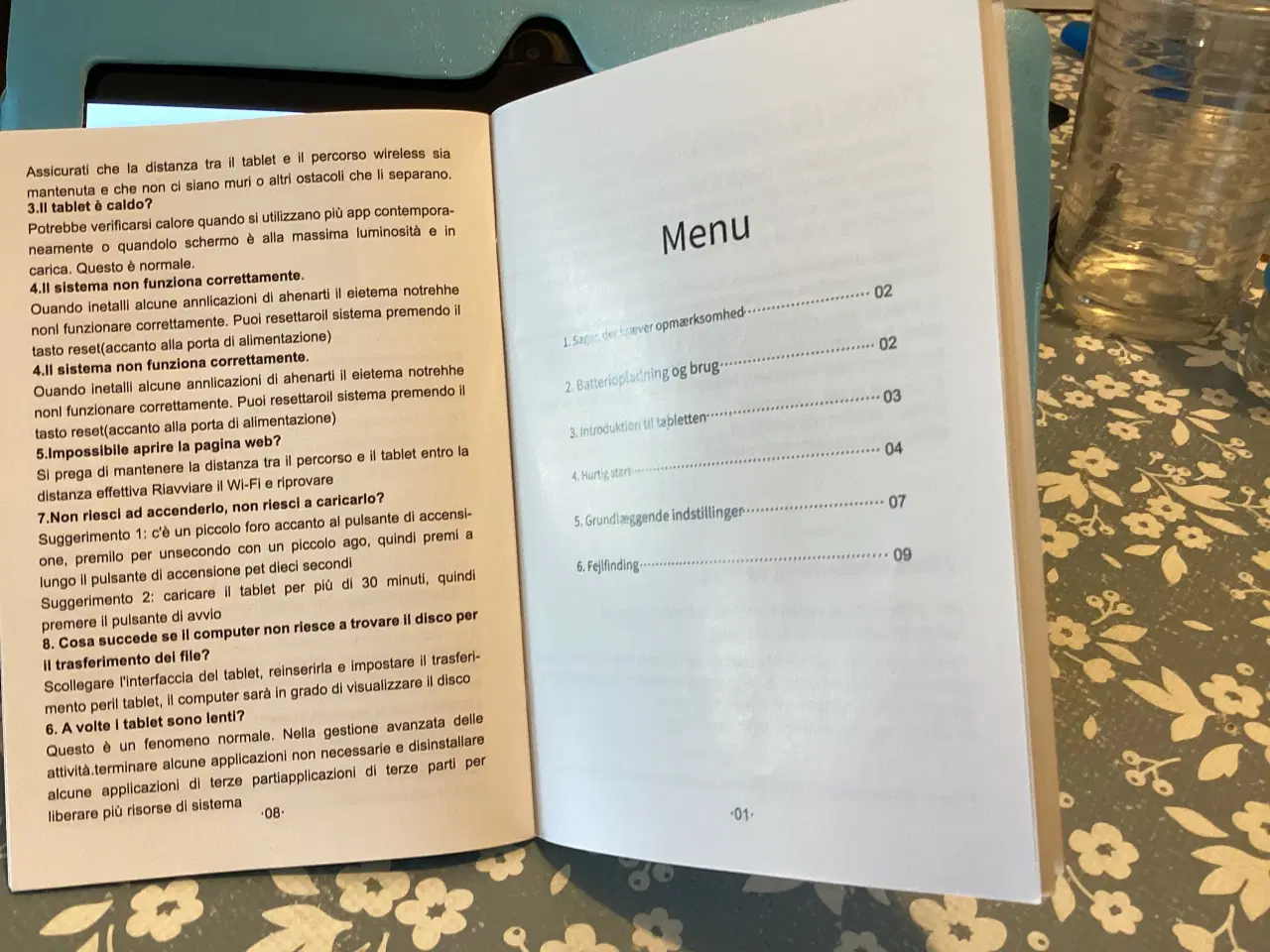 Billede 5 - Mini taplet ny med blå cover