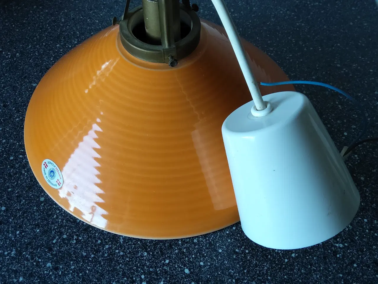 Billede 8 - Orange loftlampe pendel I keramik