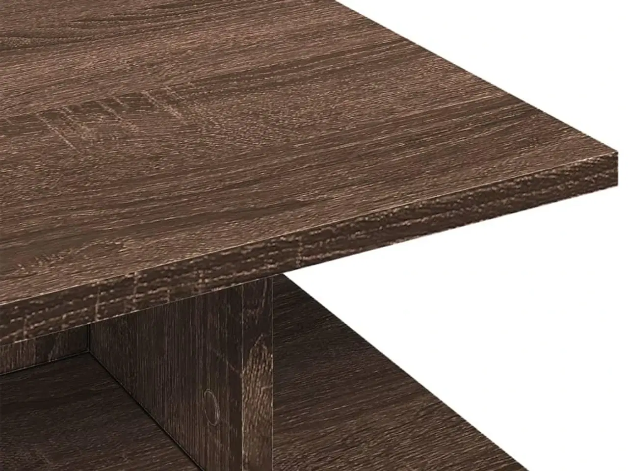 Billede 7 - Sofabord 102x55x35 cm konstrueret træ brun egetræsfarve