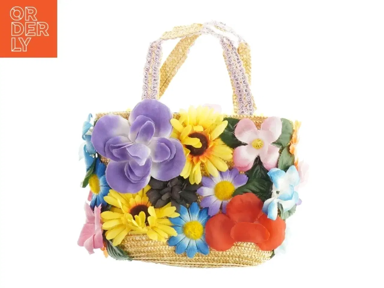 Billede 2 - Blomster taske (str. 27 x 20 cm)