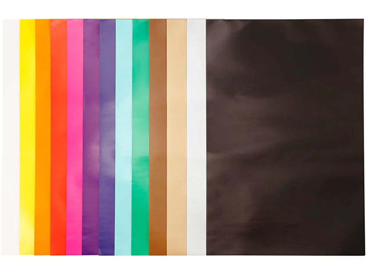 Billede 1 - Glanspapir 32x48 cm, 80 g, 100 ark - Ass. farver