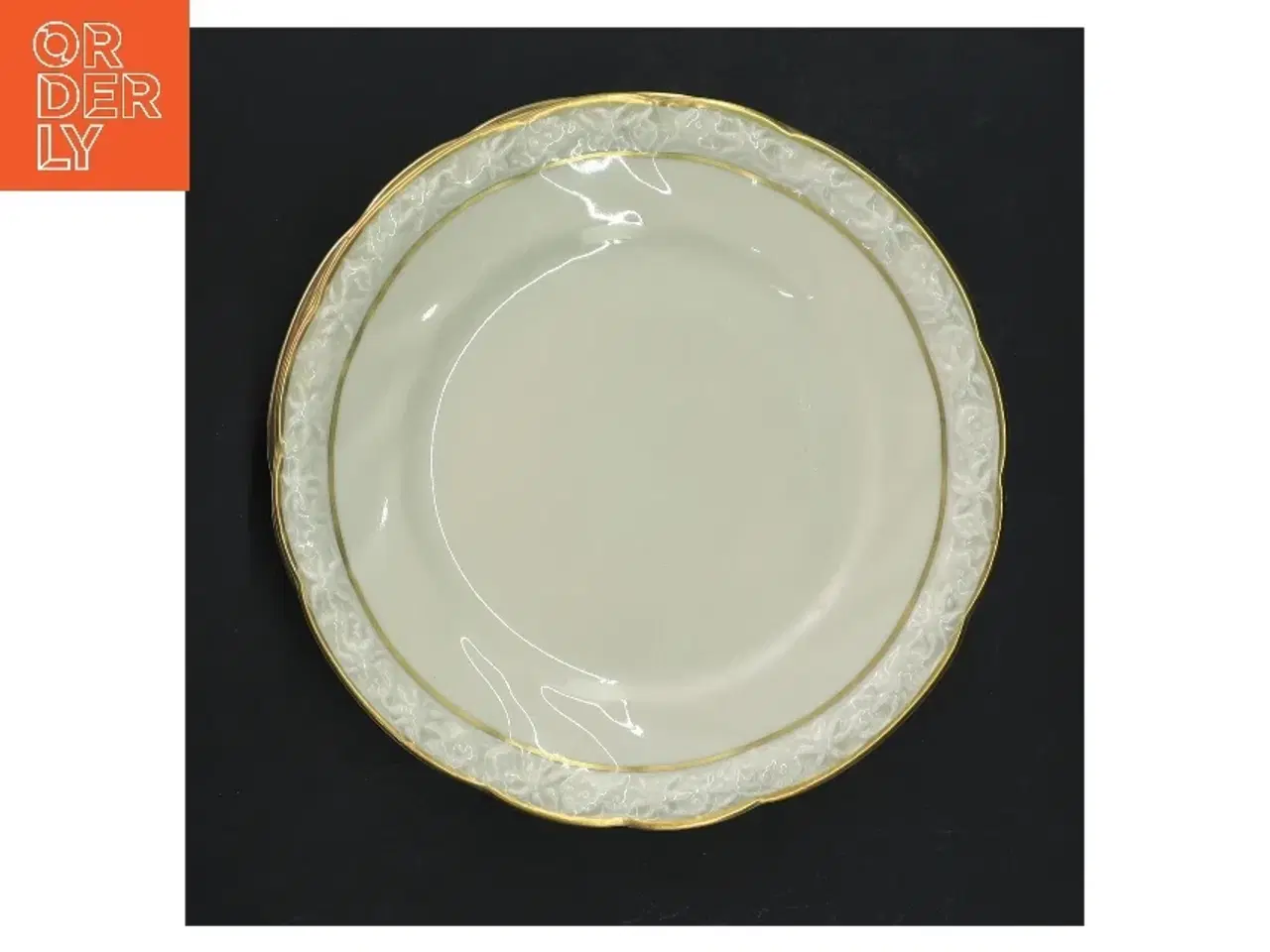 Billede 3 - Sæt med seks Edelweiß porcelænstallerkener fra JLMENAU (str. 6 stk Ø 16 cm)