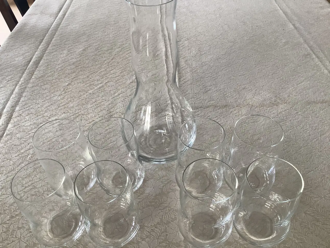 Billede 1 - Holmegaard vandglas og karaffel