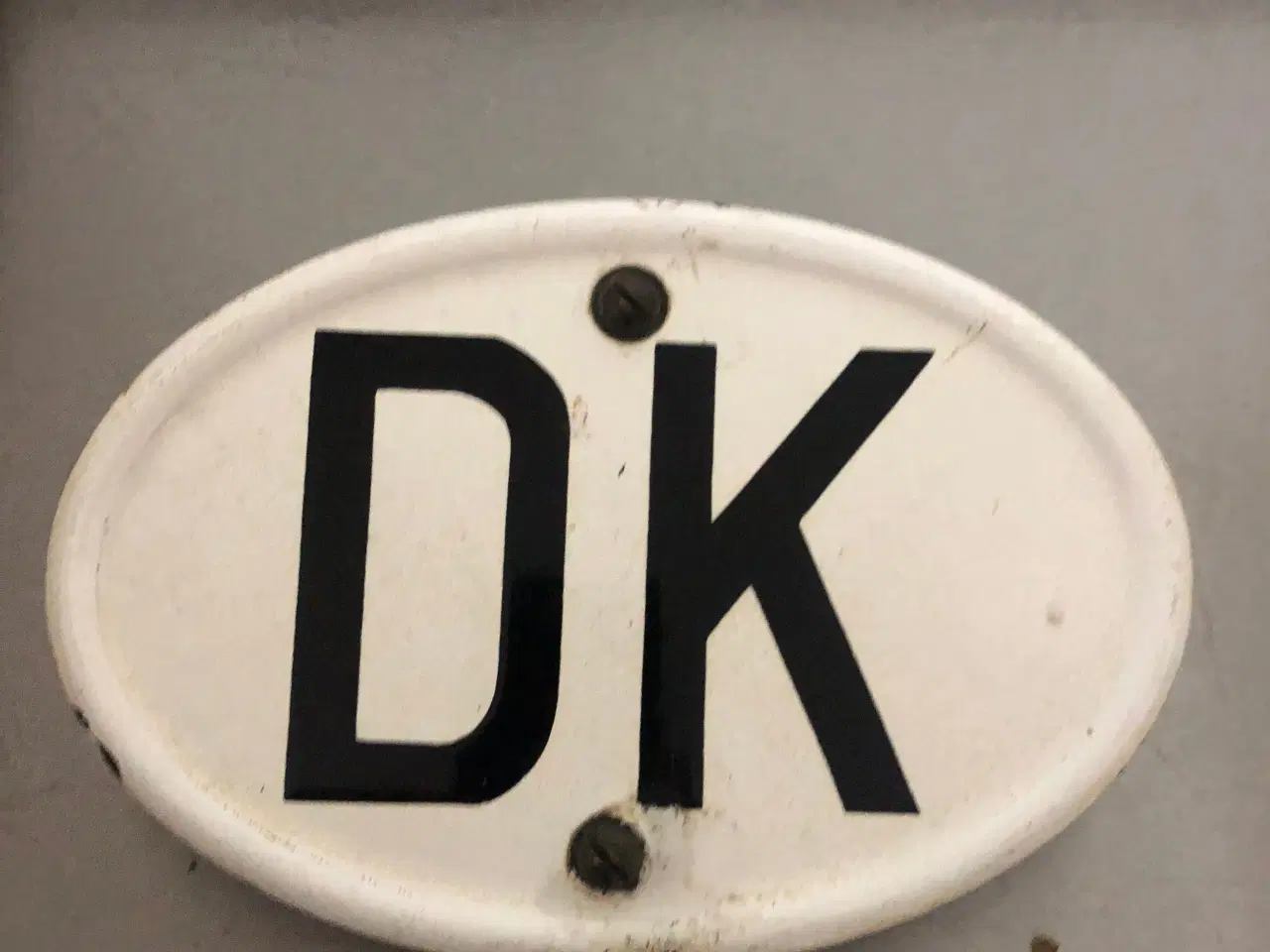 Billede 4 - DK emaljeskilt fra veteranbil