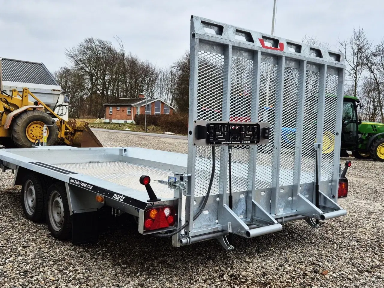 Billede 4 - Martz Maskintrailer / 3500 kg totalvægt / 400 x 180 ladmål / med rampe / fabriksny