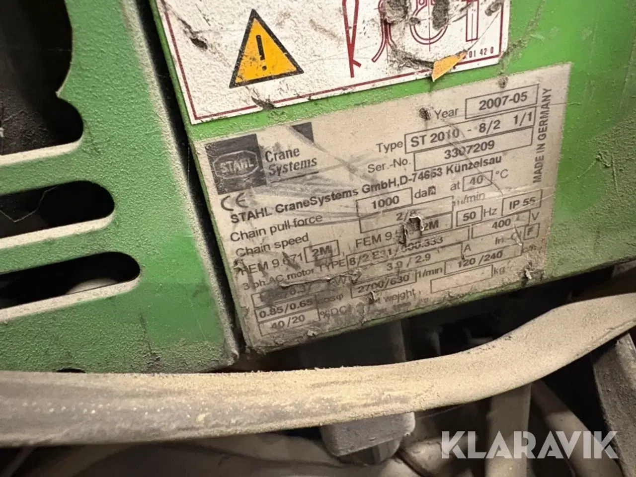 Billede 3 - Kæde taljer m. Løbekatte Stahl St20