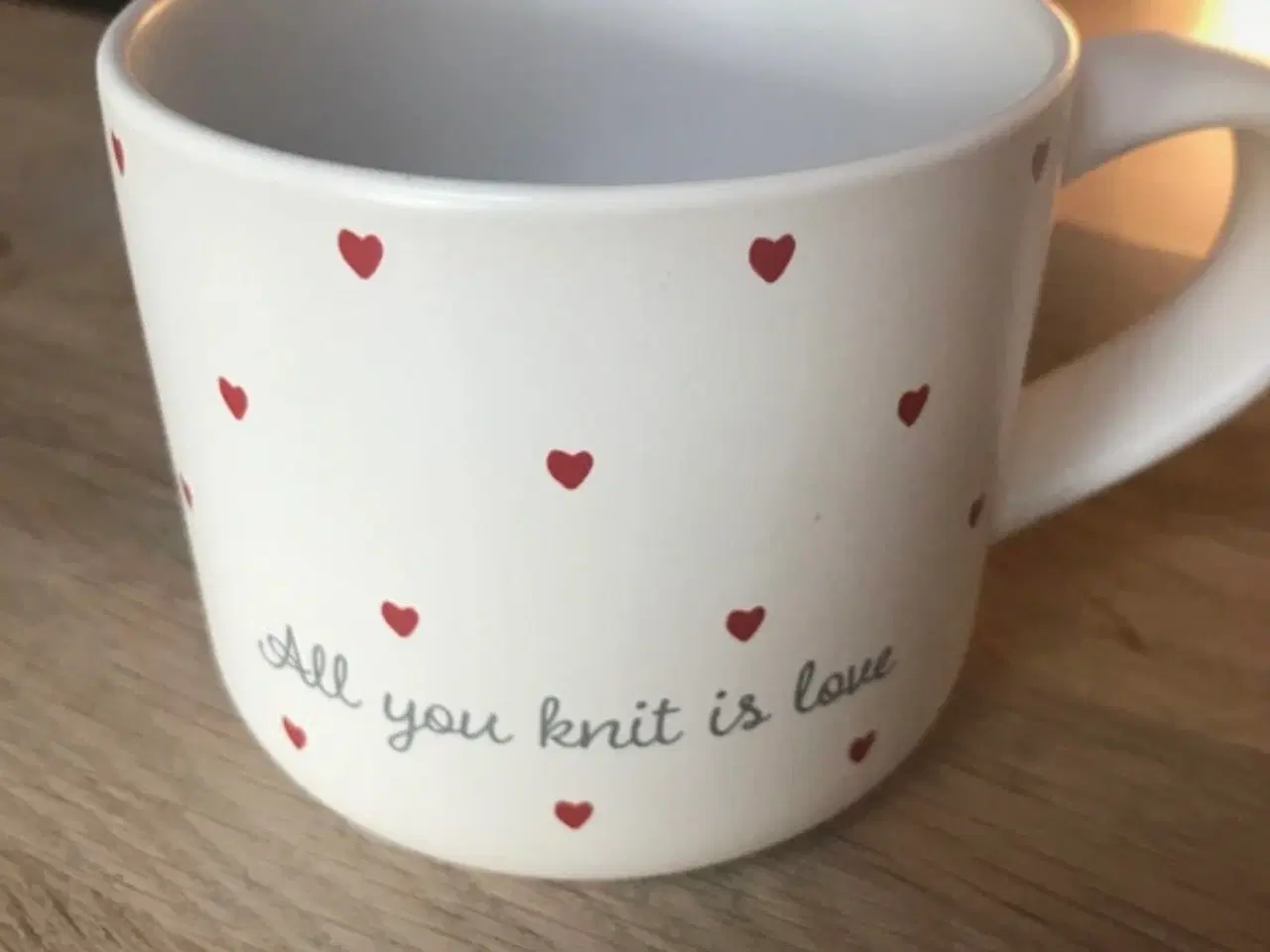 Billede 1 - Krus  “ all you knit is love” 