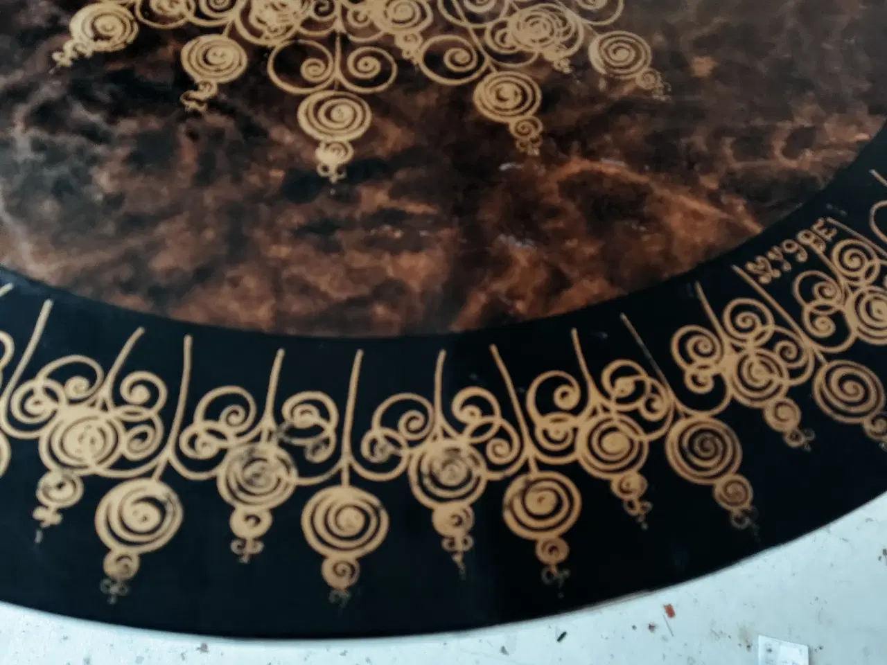 Billede 6 - Bjørn Wiinblad Myggen rund bord 118 cm Ø 69 cm høj