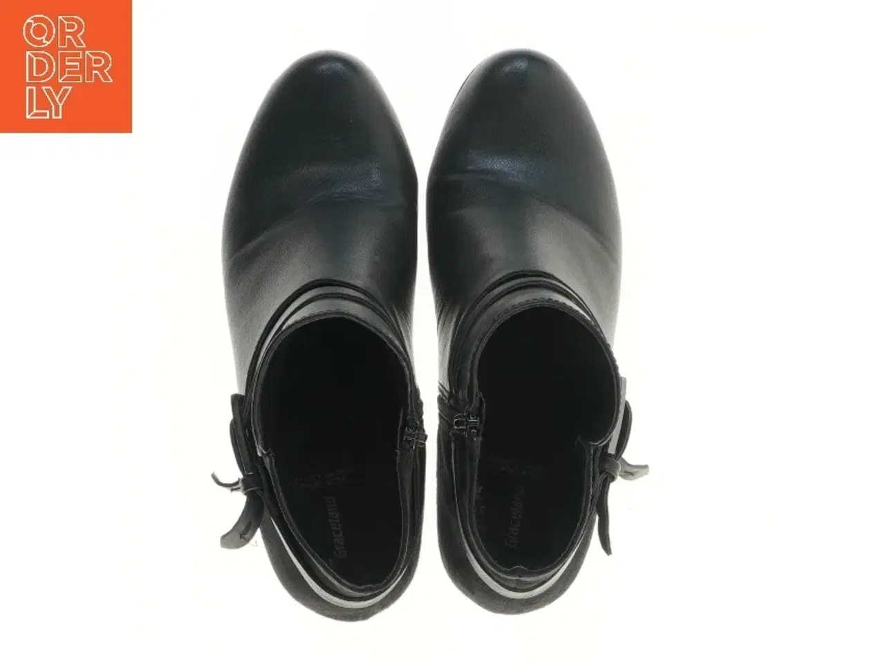 Billede 2 - Sort ankelstøvler med hæl fra Graceland (str. 41 )