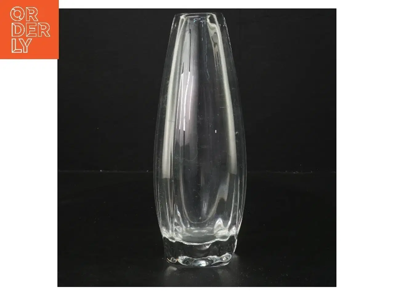 Billede 1 - Glasvase fra holmegaard (str. 20,5 cm)