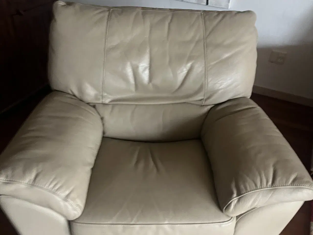Billede 1 - 2 stk læder lænestole m vippefunktion