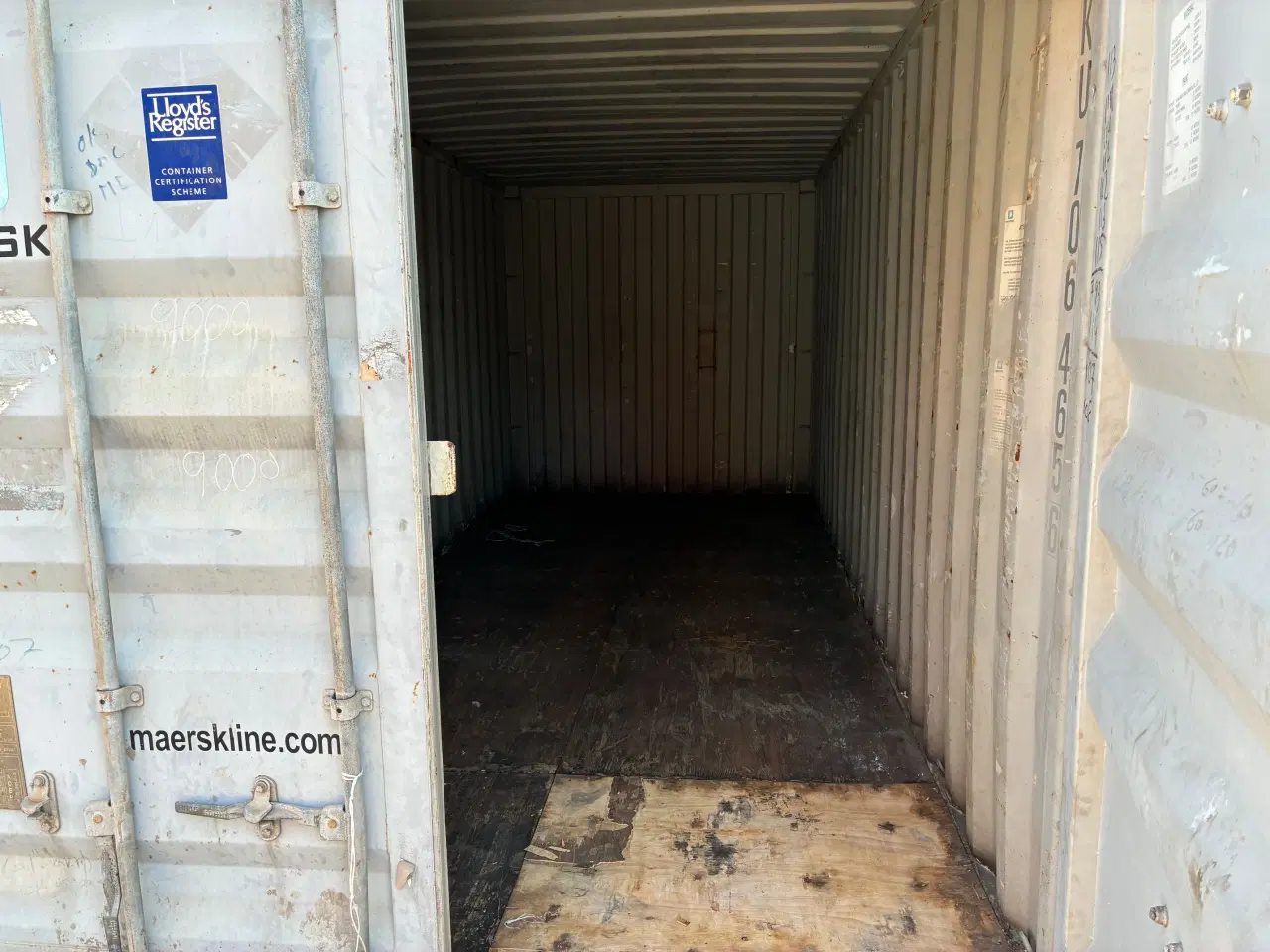 Billede 2 - 20 fods Container- ID: MSKU 706465-6