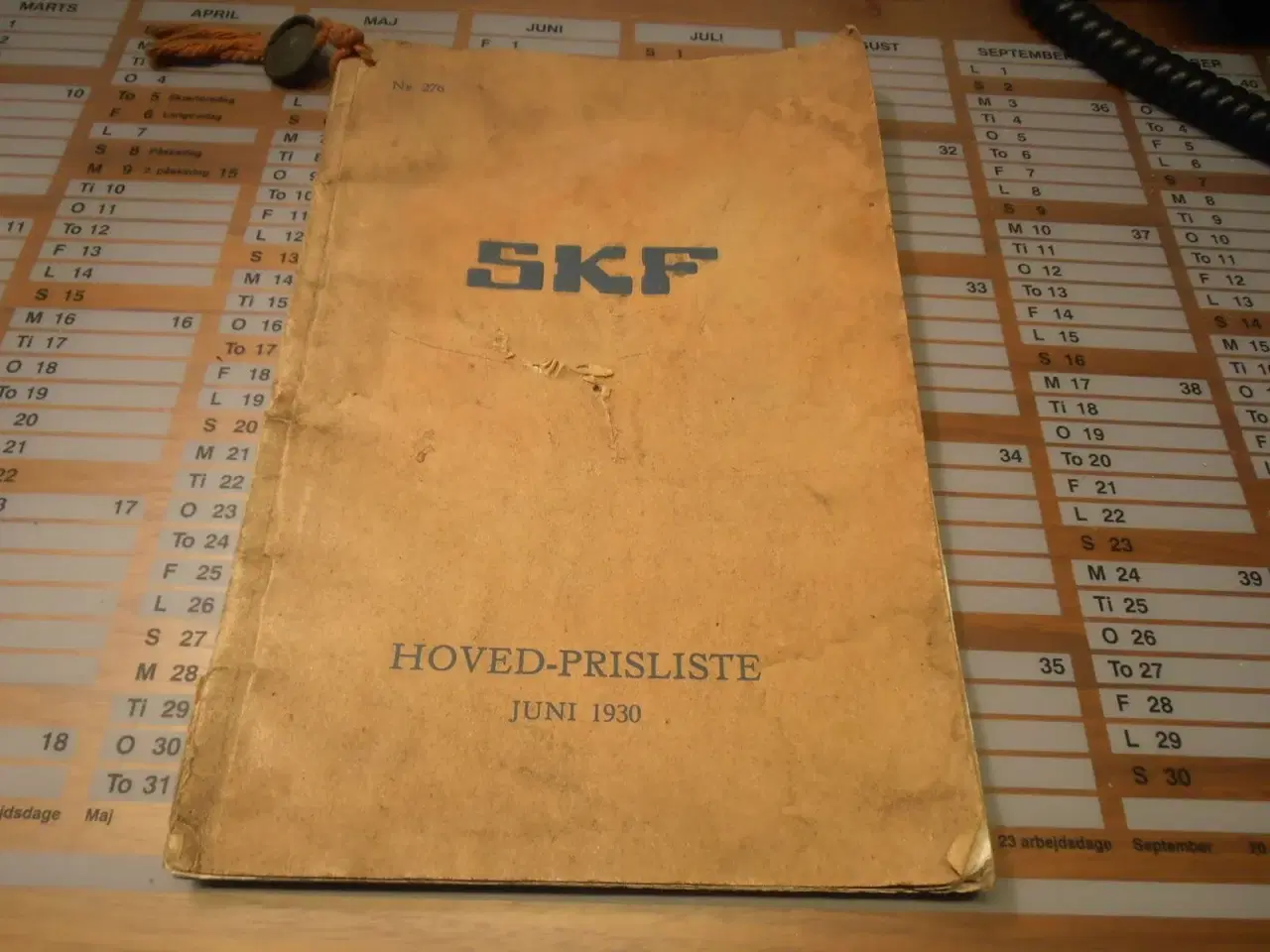 Billede 1 - hovedprisliste SKF