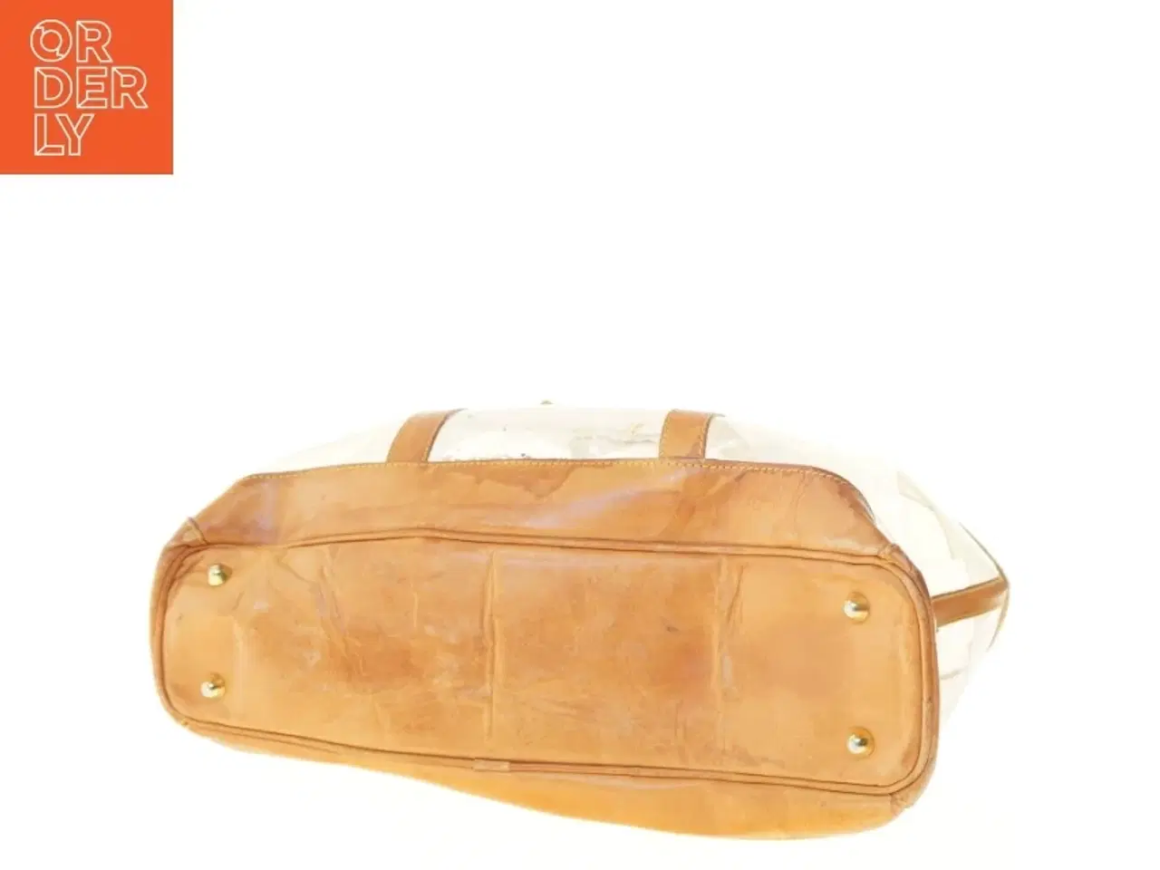 Billede 2 - Transparent håndtaske med læderdetaljer fra Louis Vuitton (str. 30x43 cm)