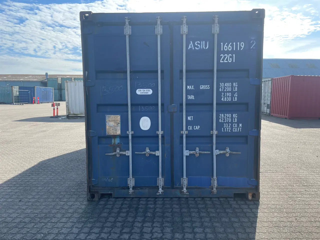 Billede 1 - 20 fods Container- ID: ASIU 166119-2