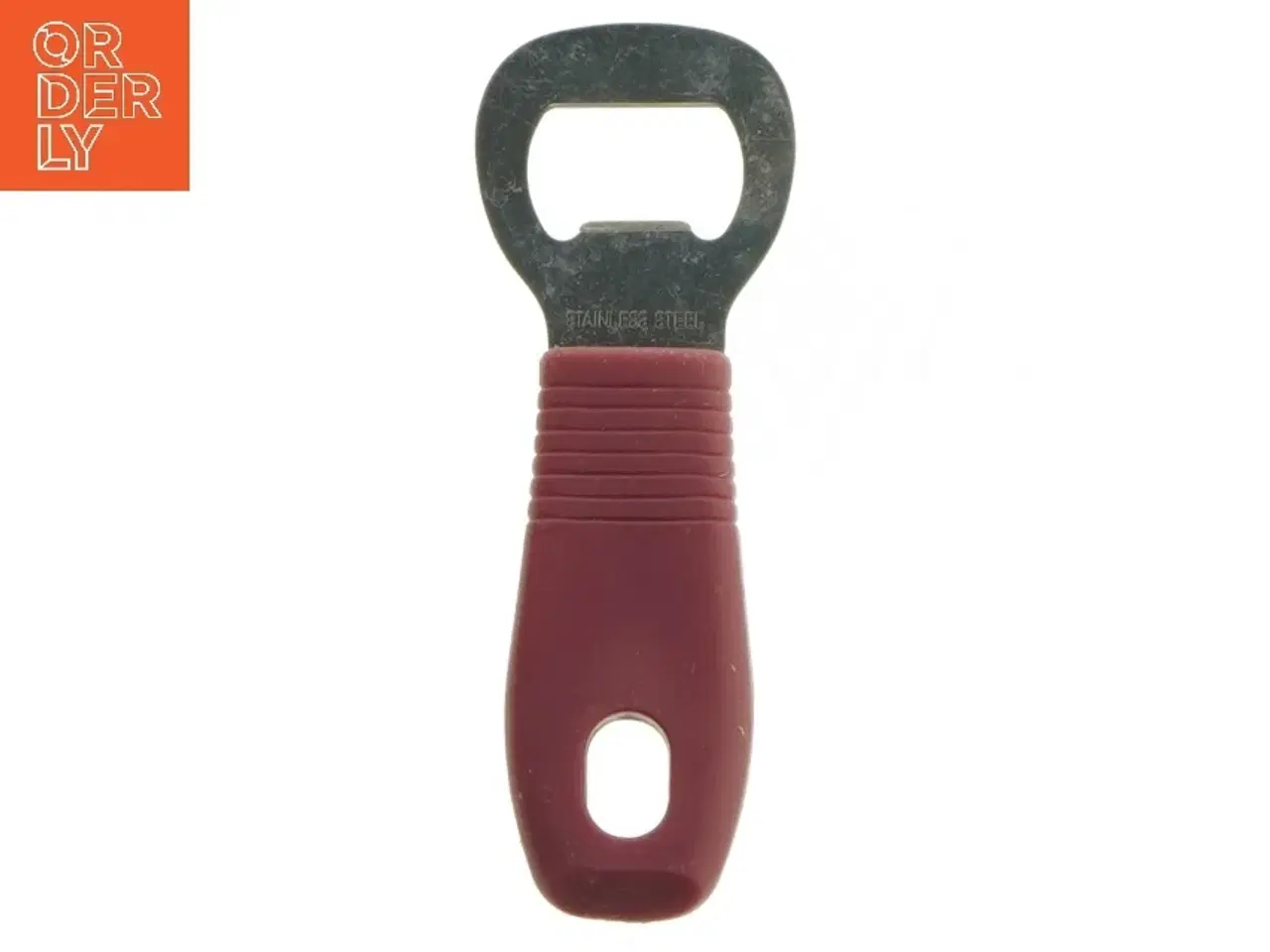 Billede 1 - Flaskeåbner med rød greb (str. 12 cm)
