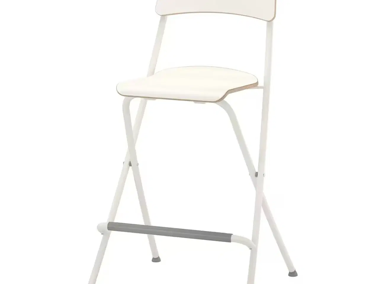 Billede 1 - Hvid høj stol