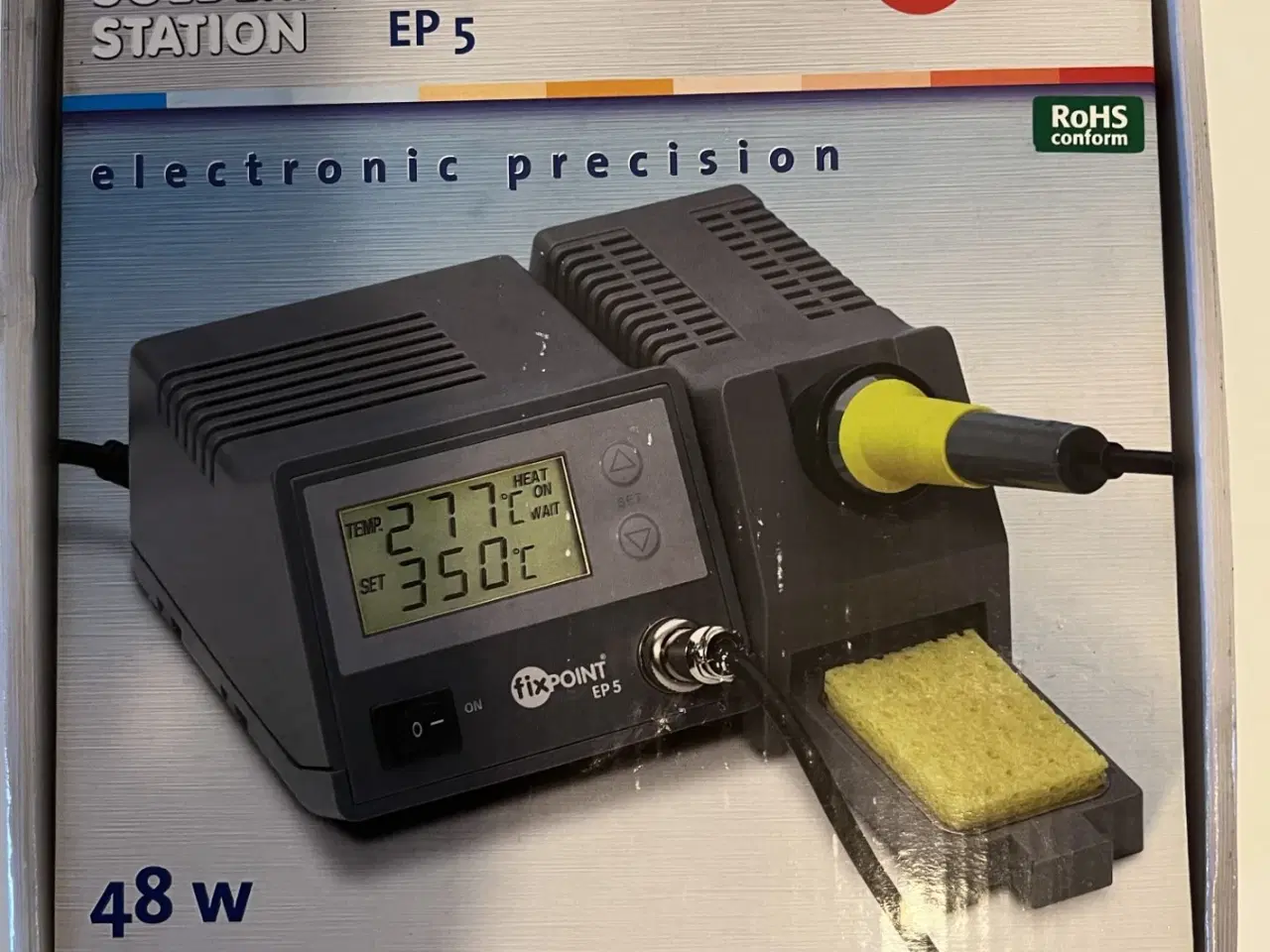 Billede 2 - Digital loddestation EP5 48W - 230V m LCD Display
