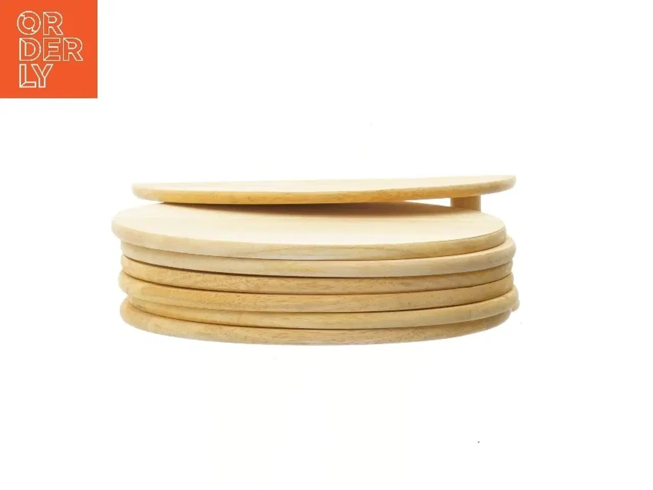 Billede 2 - Lyse træ bordskånere, 6 stk (24x17 cm)