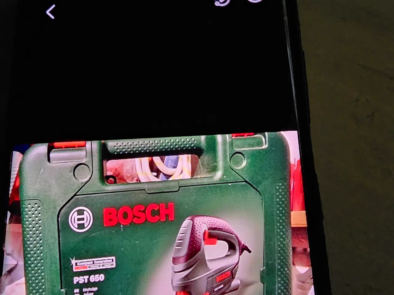 Billede 1 - Bosch stiksav med batteri og oplader med kuffert.