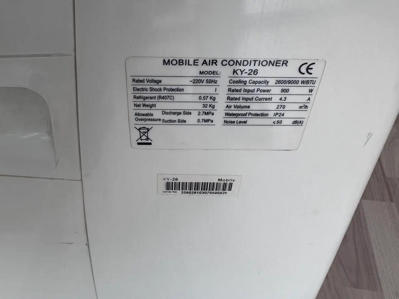 Billede 2 - Transportabelt aircondition til de varme sommer