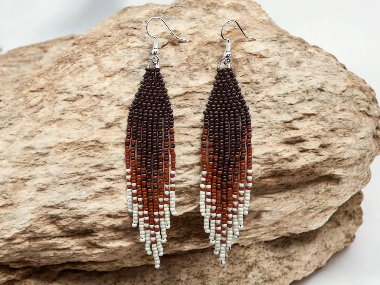 Billede 1 - Grønlandske perle øreringe