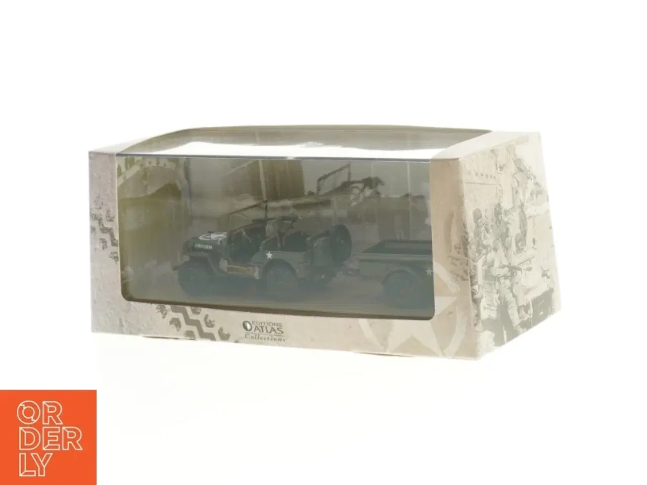 Billede 1 - Samlermodel af Jeep Willys MB fra Atlas (str. 20 x 8 cm)