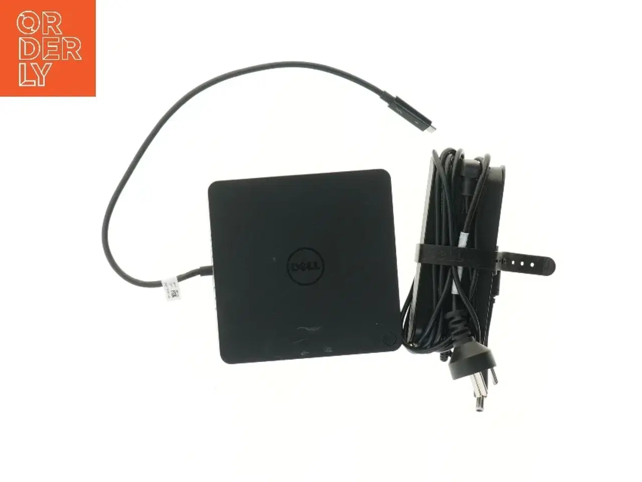 Billede 1 - Dell dockingstation med strømkabel fra Dell (str. 14,5x14,5 cm)