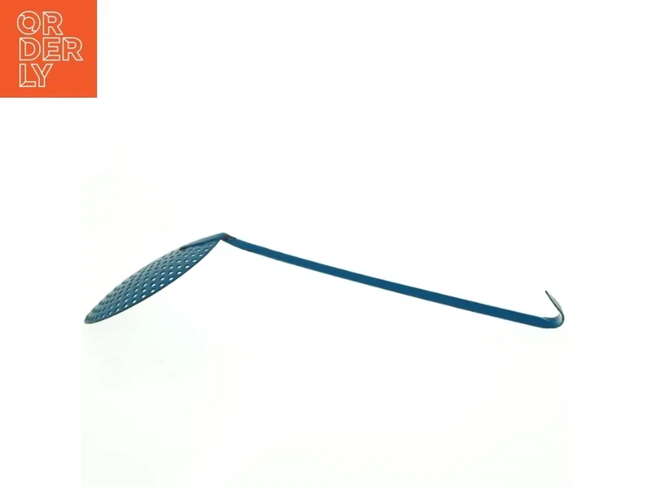 Billede 3 - Blå emalje si ske (str. Længde af håndtag. 31 cm. ø. 14 cm)