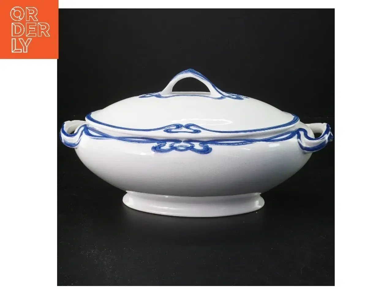 Billede 1 - Blå Olga skål med låg fra Villeroy & Boch(str. 28x18x8 cm)