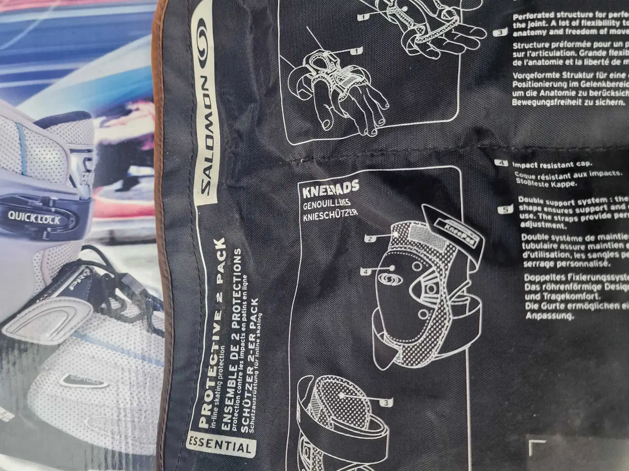 Billede 6 - Inliners + håndleds beskyttere og knæbeskyttere 