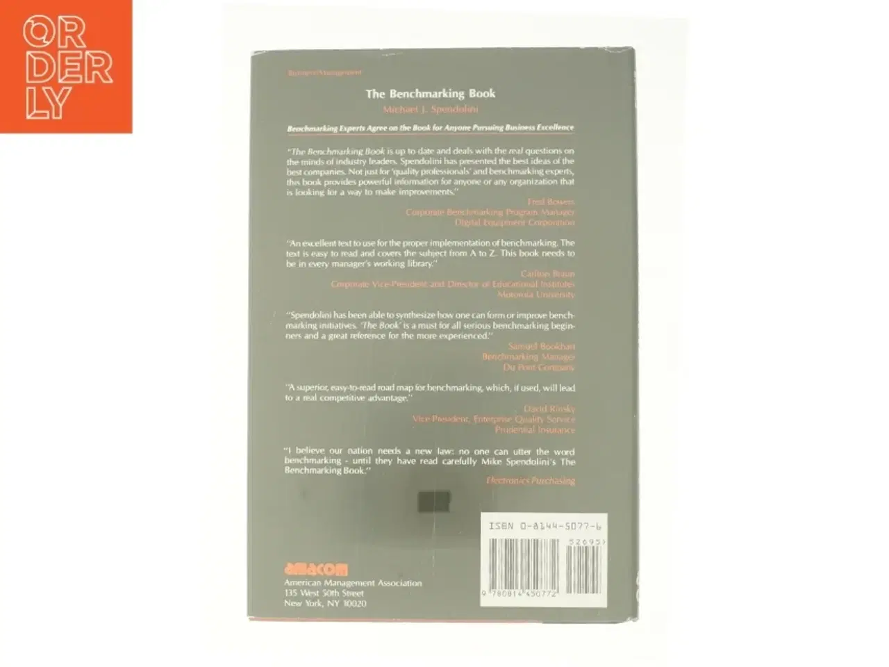 Billede 3 - The Benchmarking Book by Michael J. Spendolini af Spendoloni, Michael J. (Bog)