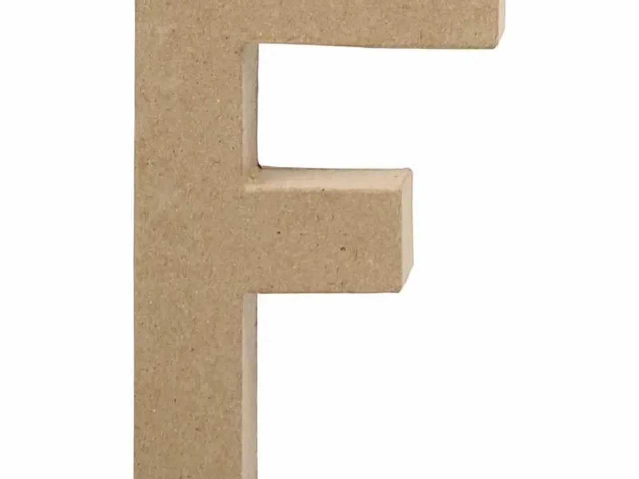 Billede 1 - Håndlavet bogstav F i papmaché - 20,5 cm