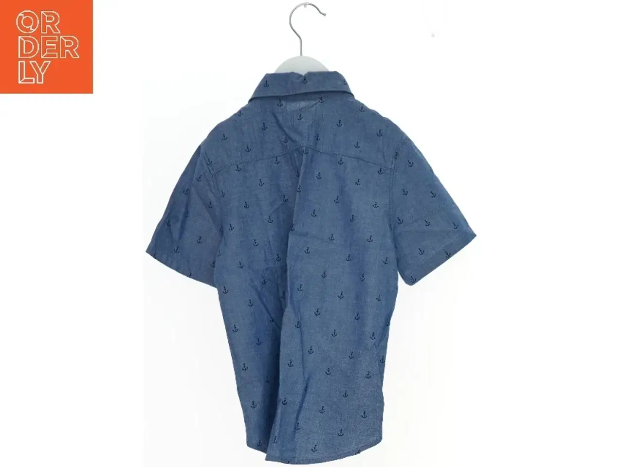 Billede 2 - Skjorte med korte ærmer og ankerprint fra Logg (str. 122)
