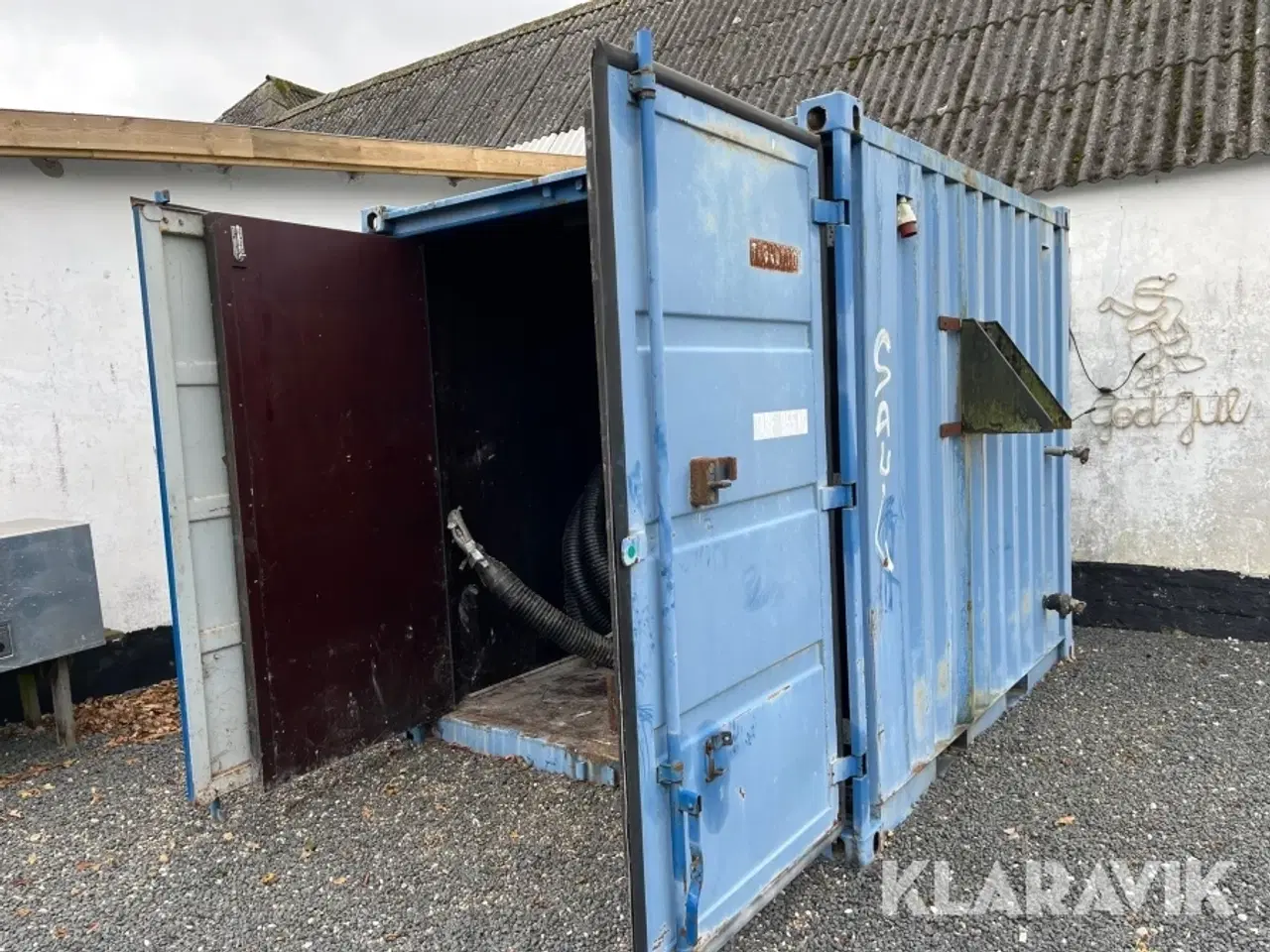 Billede 1 - Container Passat Compact c2 med indbygget varmeanlæg til korn & træpiller