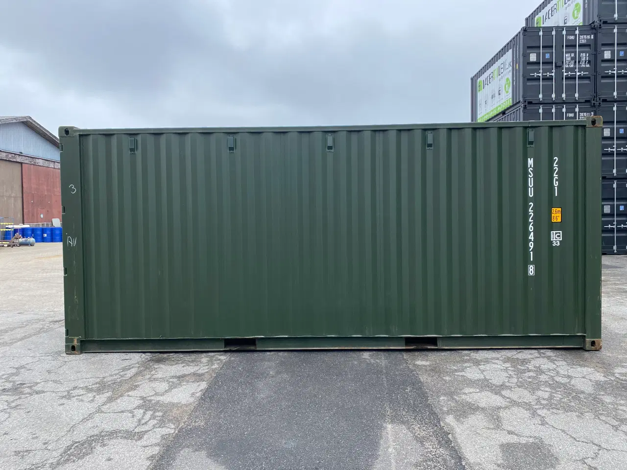 Billede 3 - 20 fods container i Hvid, Grøn, Grå, Blå