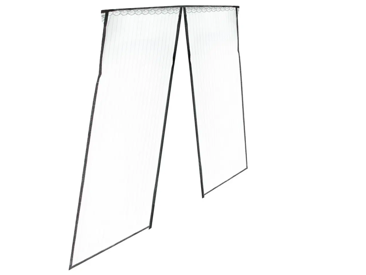 Billede 4 - Magnetisk myggenet til dør – 85 × 210 cm, sort