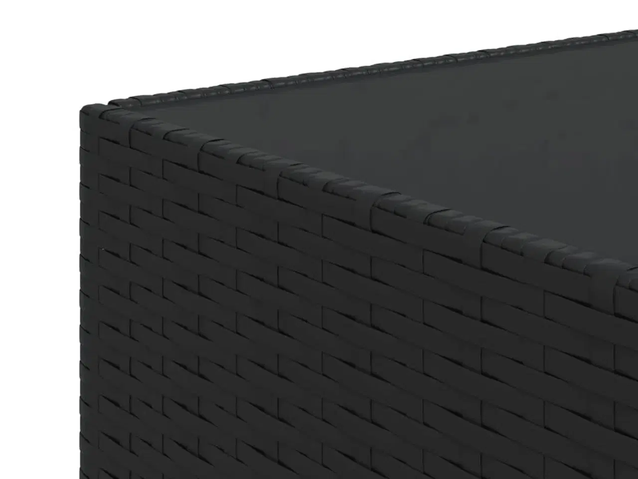 Billede 5 - Havebord 50x50x30 cm firkantet polyrattan sort