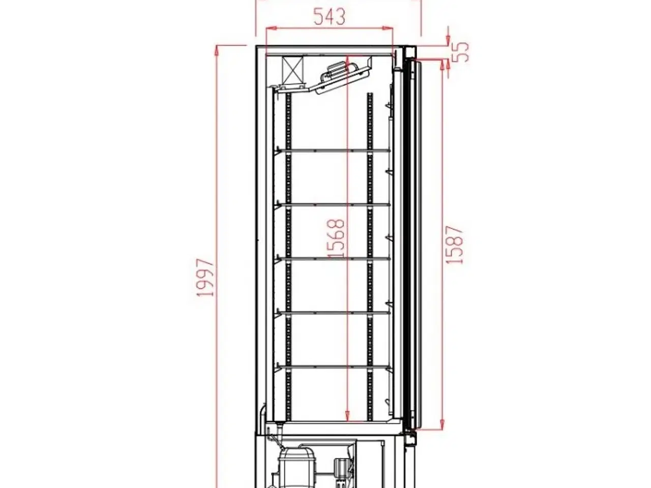 Billede 2 - Professionel display køleskab – 600 liter